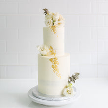 Load image into Gallery viewer, Semi-naked floral cake (2-tier)