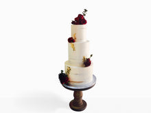 Load image into Gallery viewer, Semi-naked floral cake (3-tier)
