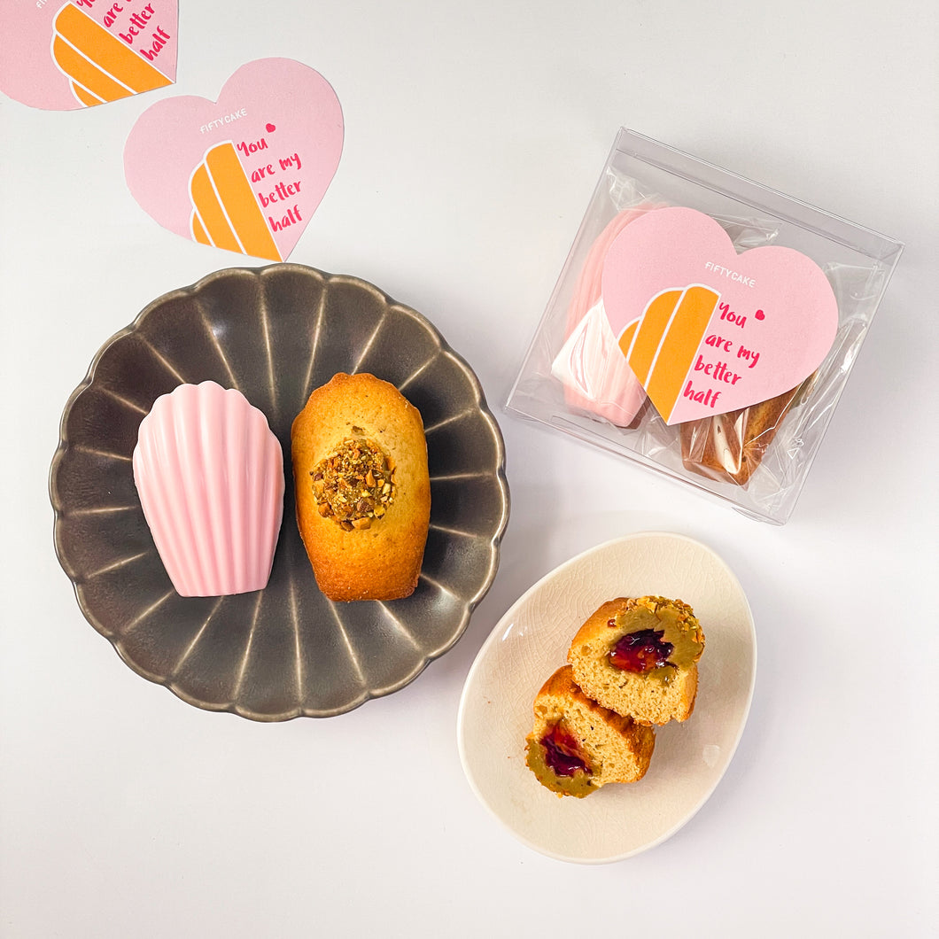 Valentines couple madeleines